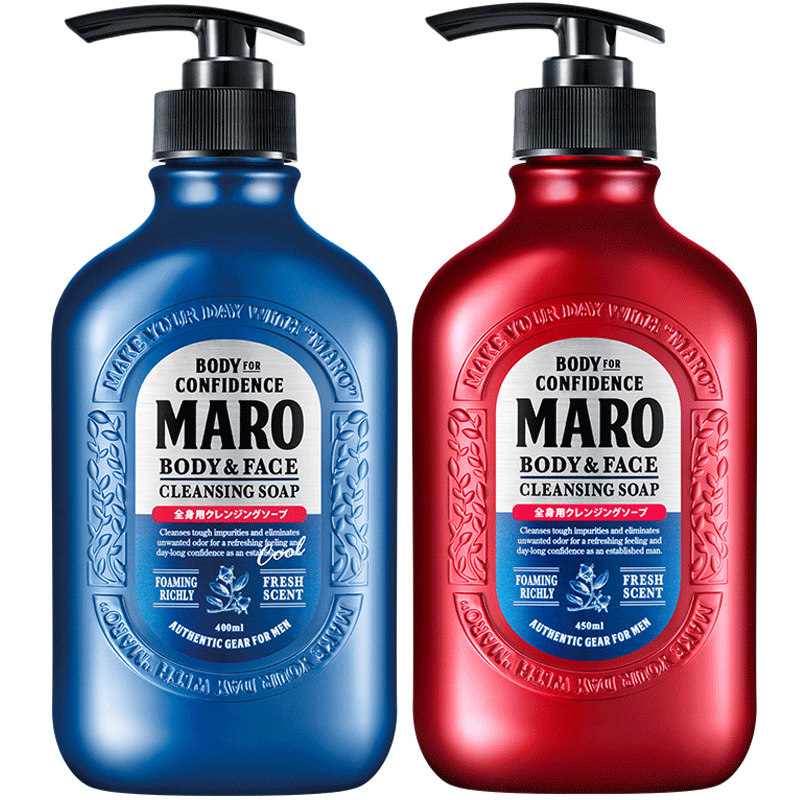 日本进口maro摩隆男士洗颜沐浴露 maro海外沐浴露