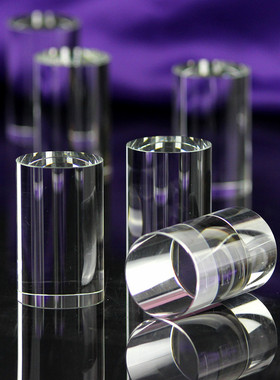 k9人造水晶圆形柱子透明玻璃底座