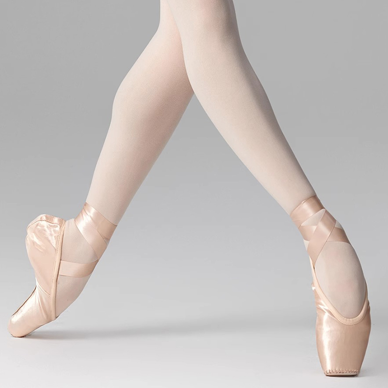 Sansha法国三沙新款专业芭蕾舞足尖鞋女缎面绑带练功硬鞋FRD2.0-图1