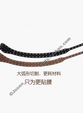 秋冬复古麂皮绒女镂空腰带皮带