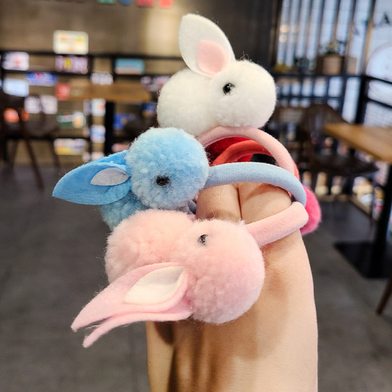 Little Rabbit Children's Hairpin Plush Top Clip Princess Tiara