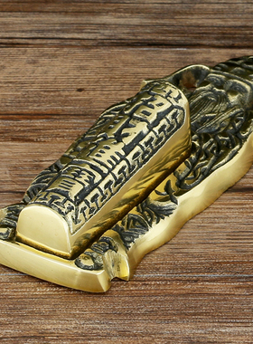 铜挂炉门口土地灶君墙壁铜香炉全铜门神插香上香吊炉家用天官炉