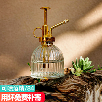 Retro Glass Small Spray Pot Air Pressure Disinfection Clean Sprinkler Pot Home Gardening Watering Pot Multi Meat Spray Bottle