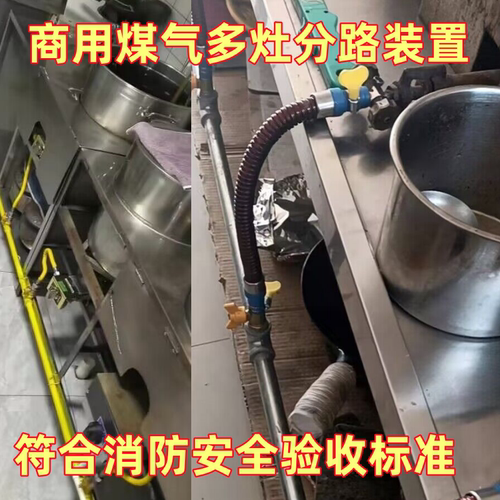 4分燃气专用管饭店小吃车多灶分路装置可过消防液化气煤气专用管 - 图1