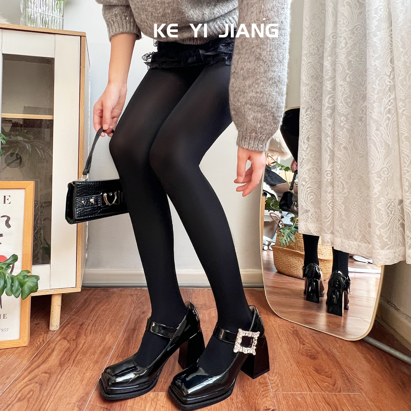 可衣酱厚黑连裤袜女加厚显瘦防勾丝光腿神器黑色打底袜高弹不掉裆,淘宝优惠券,粉丝福利购,淘宝优惠卷