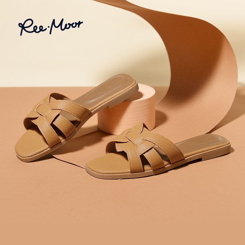 reemoor2026新款平底凉拖鞋女外穿仙女风罗马凉拖韩版时尚睿慕,淘宝优惠券,粉丝福利购,淘宝优惠卷