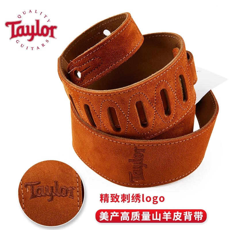 Taylor泰勒吉他背带GS mini Swift签名真皮TS250刺绣琴带 背带扣 - 图0