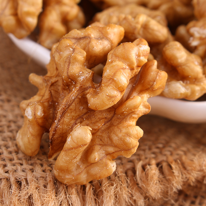 俏美味旗舰店俏美味琥珀核桃仁500g去皮原味散装核桃仁罐装新货孕妇坚果零食1