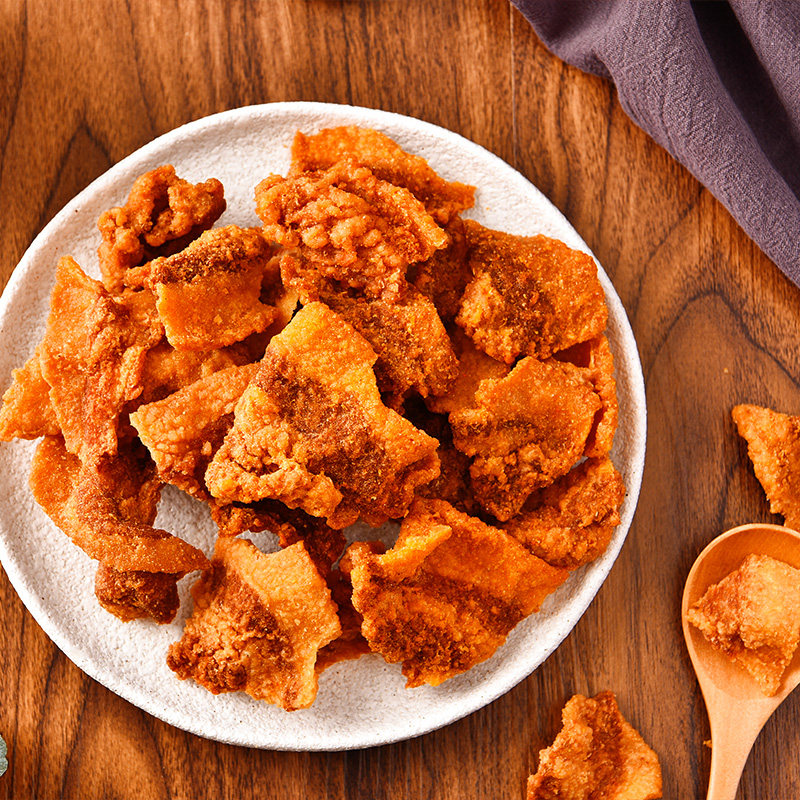 猪油渣零食脂渣青岛特产脆皮五花肉 俏美味猪肉类