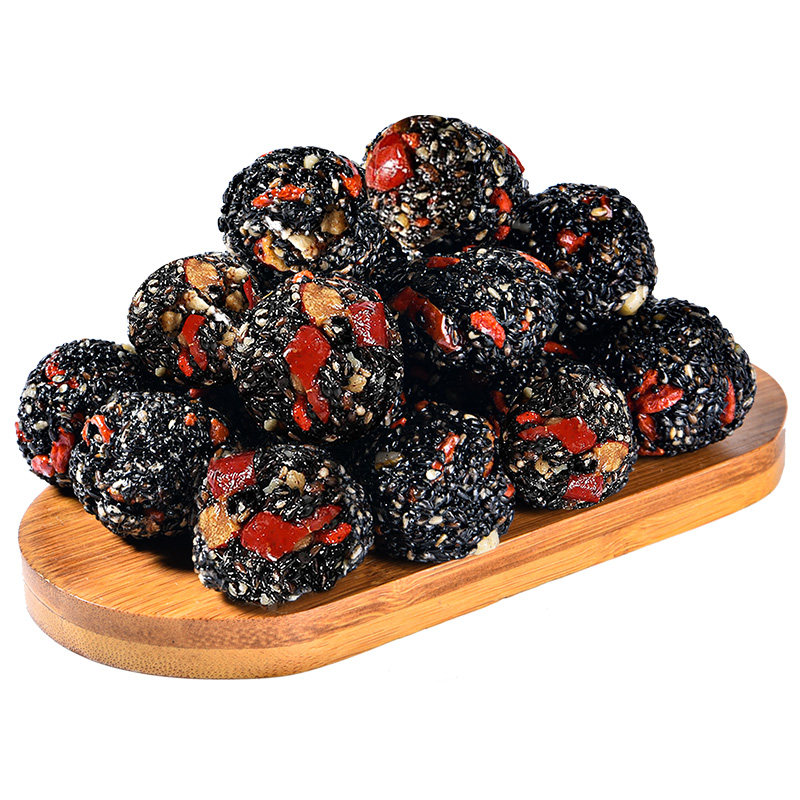 黑芝麻丸健康营养孕妇核桃球小零食 俏美味传统糕点