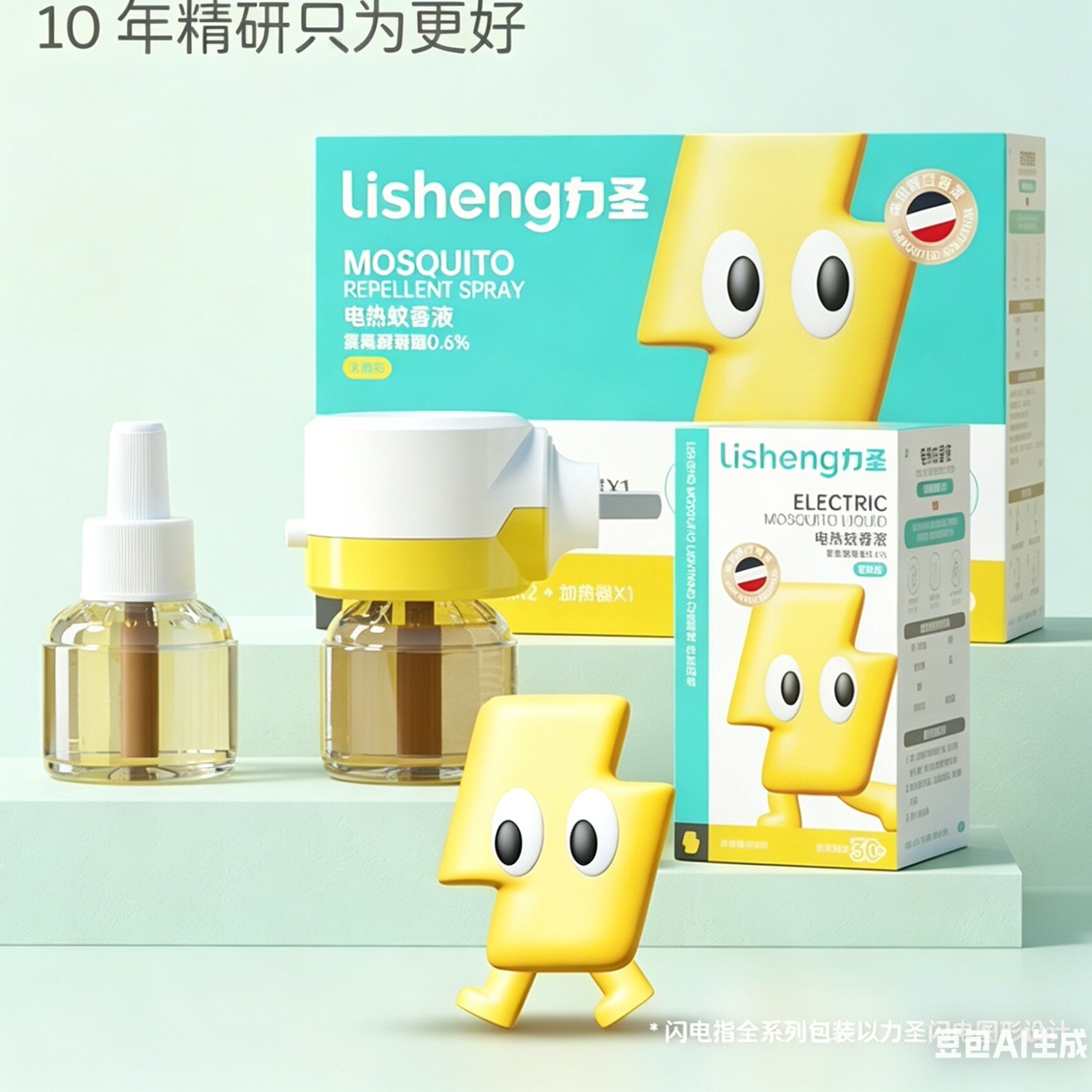 力圣蚊香液无味婴儿孕妇电蚊香幼儿童宝宝专用驱蚊液灭蚊器补充液