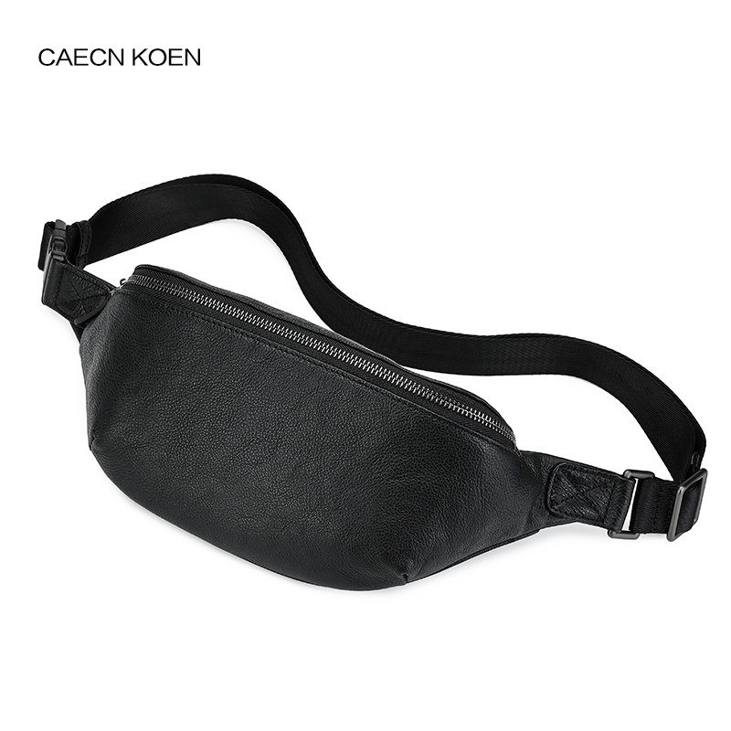 ck牛皮2019新款皮包单肩包男胸包 jck男士包袋