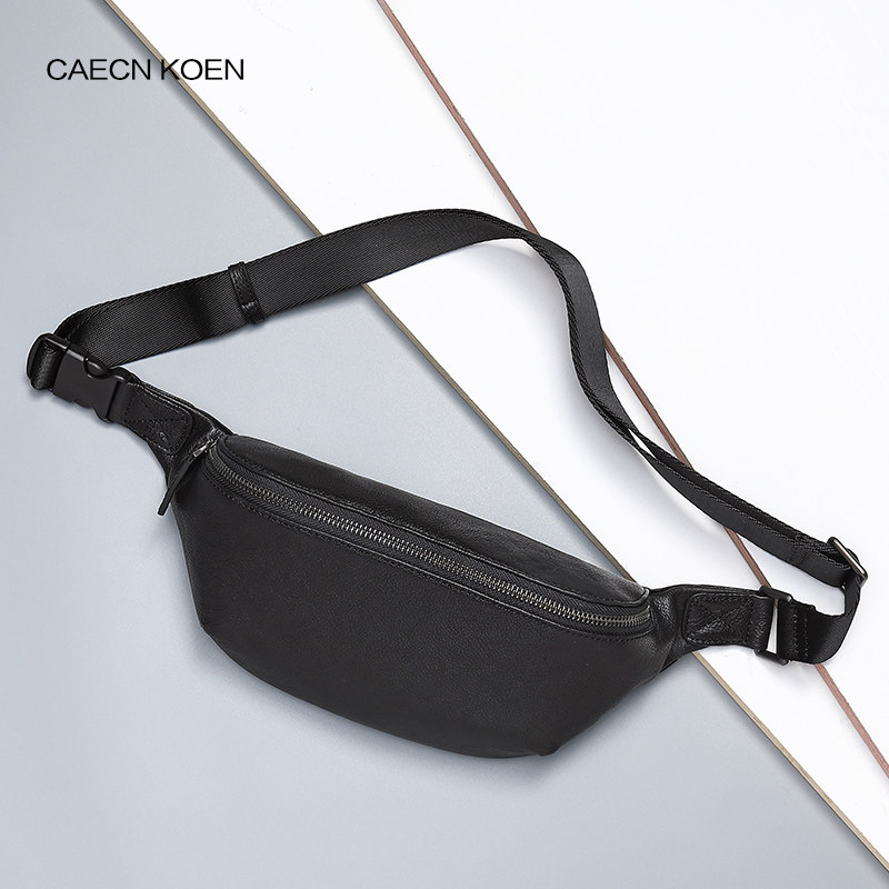 ck牛皮2019新款皮包单肩包男胸包 jck男士包袋