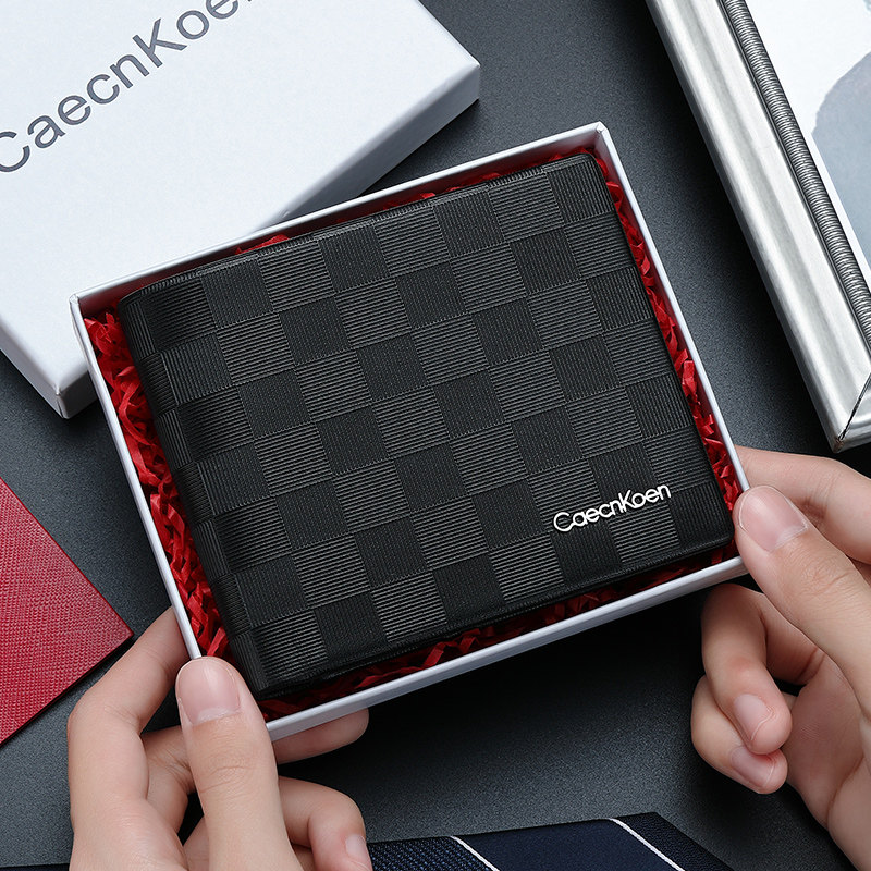 j ck短款真皮2019新款潮牌男生钱包 jck钱包