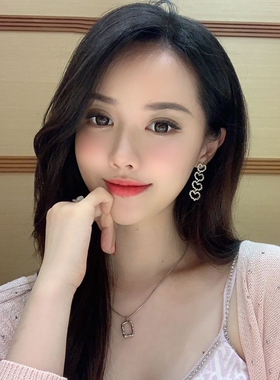 ABYB KVK轻奢款耳环气质女设计感心动的信号长款心形百搭气质耳坠