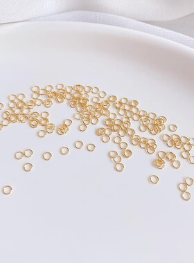 S925纯银闭口圈开口圈单圈手工饰品DIY手链项链收尾连接圈材料