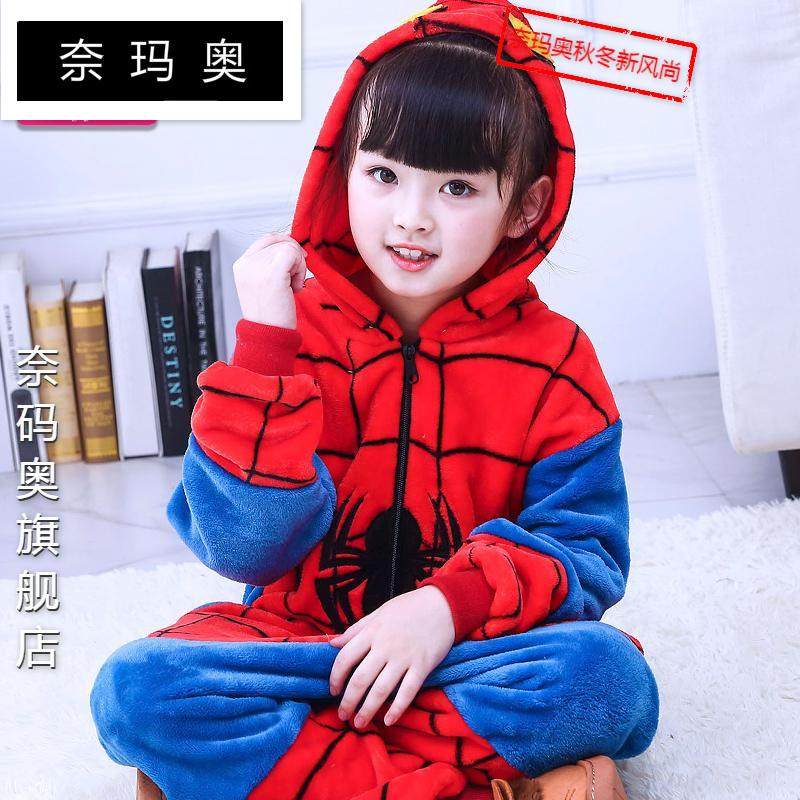 奈玛奥蜘蛛侠连体卡通男女孩睡衣 奈玛奥睡衣/家居服套装