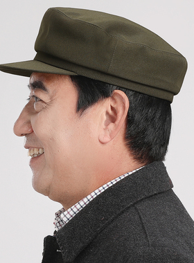 中老年人平顶帽解放帽中山帽