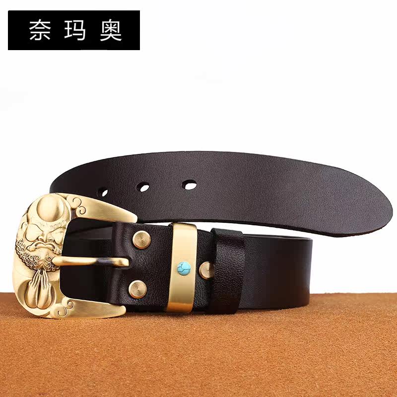 奈玛奥达摩手工复古个性牛皮腰带 奈玛奥腰带/皮带/腰链