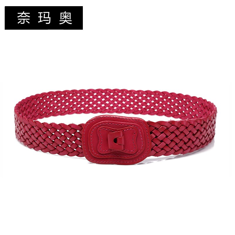奈玛奥女士时尚装饰手工篇织连衣裙 奈玛奥腰带/皮带/腰链