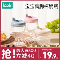 Such As Mountain Children High Foot Cup School Drinking Cup Duckbill Baby Drink Water For Home Milk Cup Straight Drinks Juice Wine Glass-Style Bottle