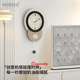 Good-looking fashionable wall clock that saves white walls
