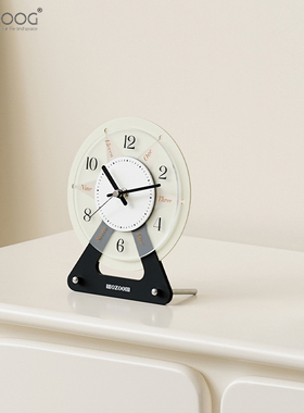 玄关轻奢高档装饰时钟摆件