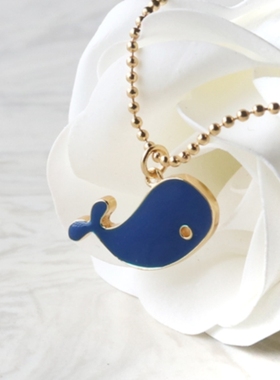 maggie马卡龙鲸鱼项链