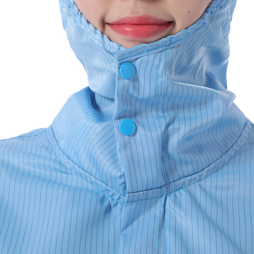 优质防静电分体服连帽男女无尘洁净车间喷漆防护工作服套装带帽 - 图2