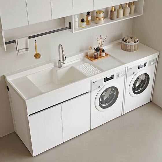 Honeycomb Aluminum Double Washing Machine Cabinet Companion Washing and Drying Cover Customization