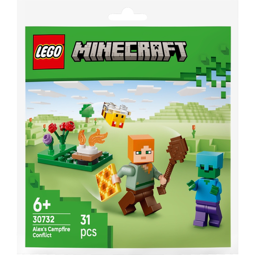 LEGO乐高积木我的世界30732艾莉克斯篝火冒险拼砌包人仔玩具礼物 - 图0