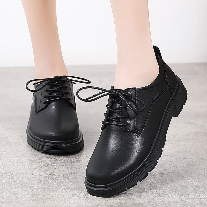 职业小皮鞋女黑色防滑软底上班工作鞋秋冬加绒百搭正装通勤单鞋,淘宝优惠券,粉丝福利购,淘宝优惠卷