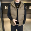 Duck down vest men's warm down jacket 2026 autumn and winter new hooded Korean style trendy outer vest vest