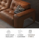 Guangchao Italian retro top layer cowhide leather sofa