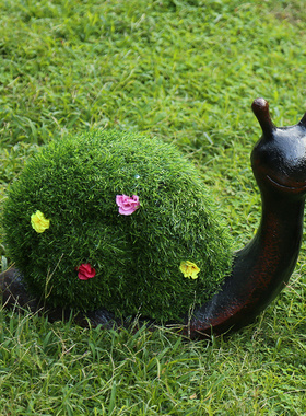 草坪房地产庭院园林蜗牛装饰摆件