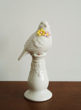 新款造型鸟合f集 欧式创意鸟造型陶瓷家居装饰摆件 花瓶黄油碟酒