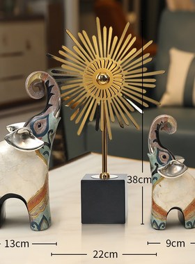 新款德国轻奢高档大m象摆件客厅电视柜酒柜艺术装饰品搬家乔迁新