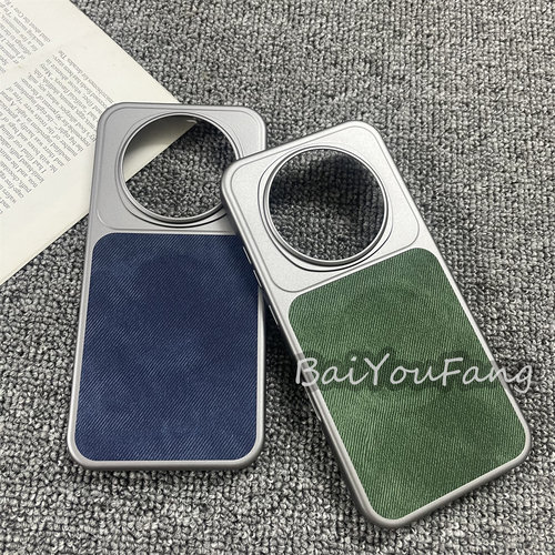 秒变牛仔纹拼接金属感亚克力适用于荣耀Magic8手机壳magic8pro电镀PC硬壳内置Magsafe磁吸高级感潮流ins男女 - 图2