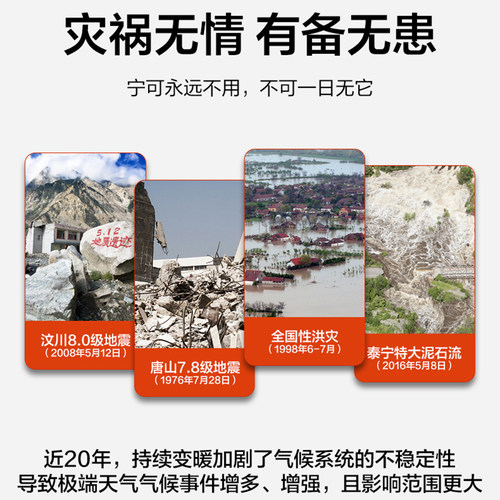 手摇发电手电筒多功能收音机太阳能充电应急防灾末日生存装备 - 图3
