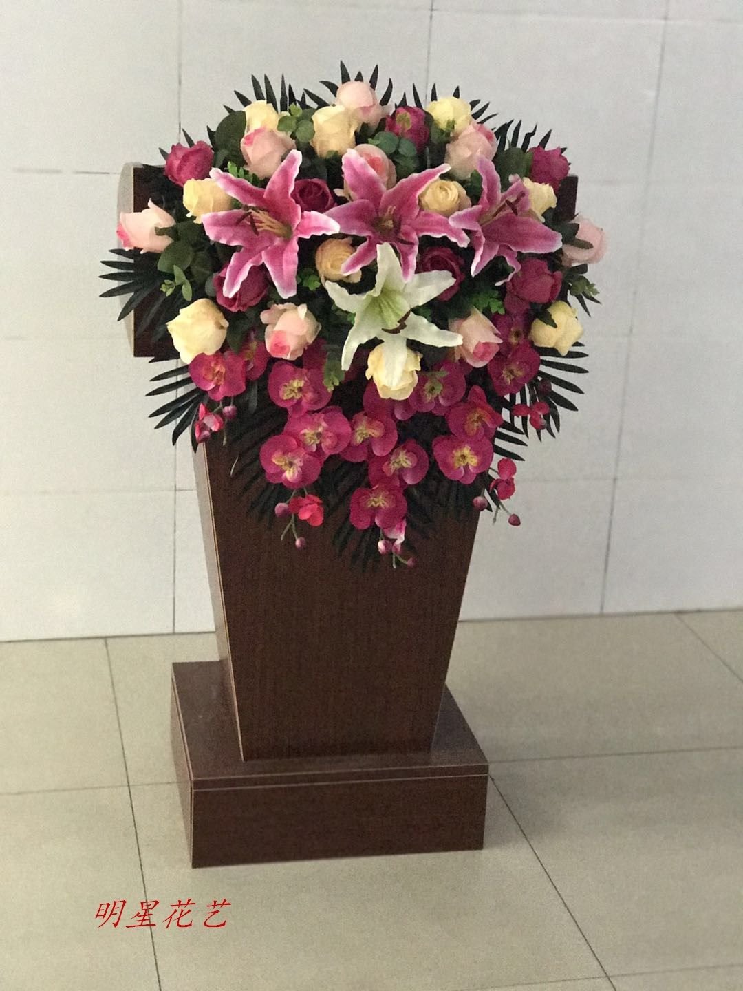 北京演讲台花束会议桌花仿真花艺商务用花假花主席台摆花顺丰包邮,淘宝优惠券,粉丝福利购,淘宝优惠卷