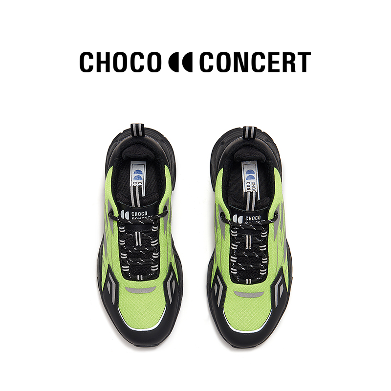 CHOCO CONCERT设计鞋履丨超轻反光休闲男女鞋厚底运动鞋 - 图2
