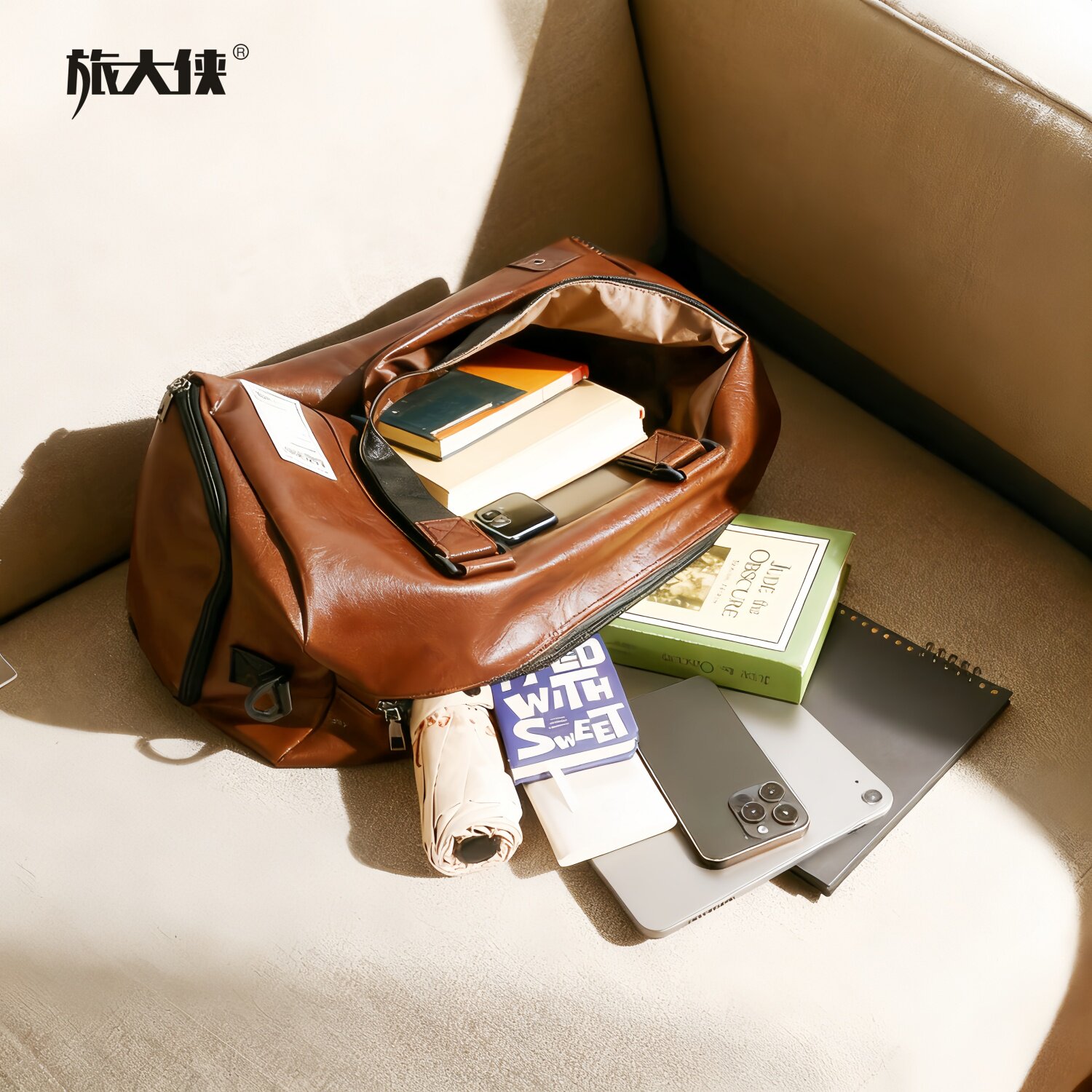 Travel bag, men's and women's storage bag, fitness portable boarding bag