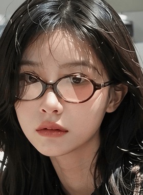 太阳镜张元英同款防紫外线女椭圆