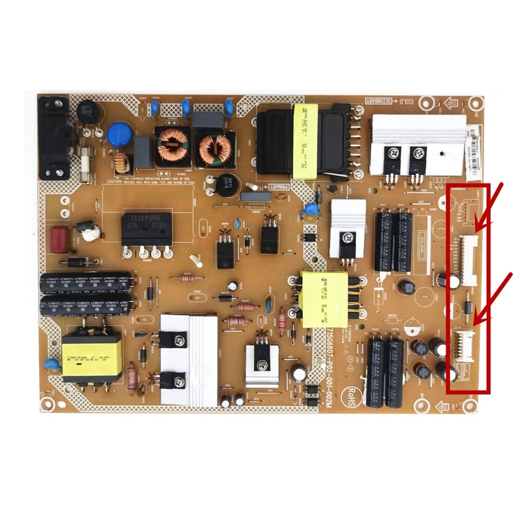 飞利浦55PFF5650/T3 65PTT5652/T3电源板715G6607-P02-001-002M - 图1