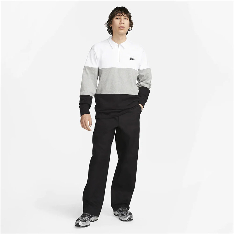 NIKE/耐克男子春秋季翻领半拉链纯棉运动休闲长袖T恤polo衫FB7798,淘宝优惠券,粉丝福利购,淘宝优惠卷