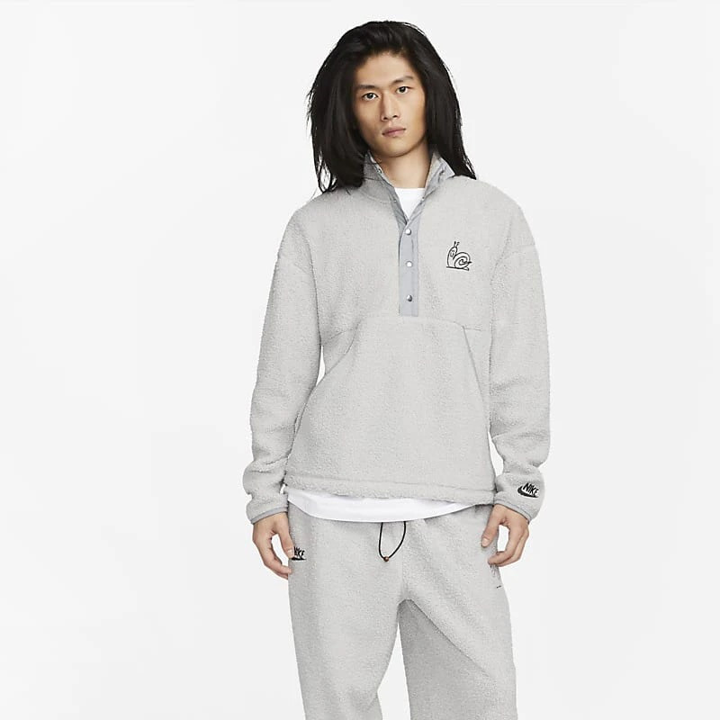 Nike/耐克 男子摇粒绒半排扣立领卫衣套头夹克衫外套 DQ4194-010,淘宝优惠券,粉丝福利购,淘宝优惠卷