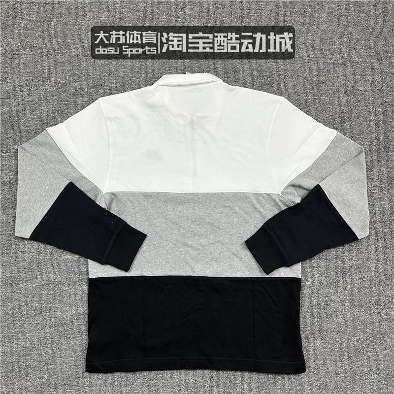 NIKE/耐克男子春秋季翻领半拉链纯棉运动休闲长袖T恤polo衫FB7798,淘宝优惠券,粉丝福利购,淘宝优惠卷