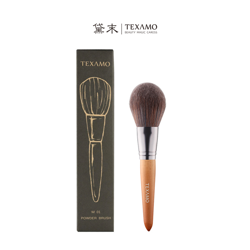 Texamo/黛末木色M01大号散粉刷扁圆头蓬松定妆软毛蜜粉刷化妆刷