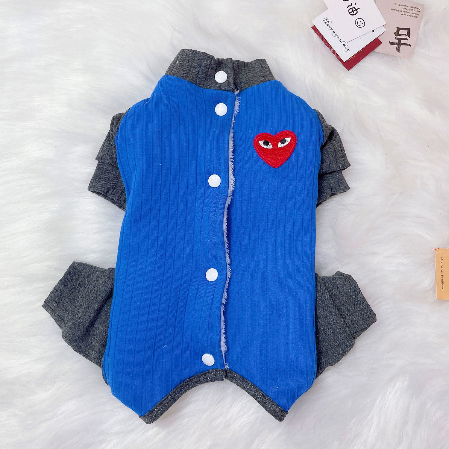 狗衣服冬款棉包肚撞色纯棉弹力四脚衣加绒加厚泰迪比熊博美小鹿猫,淘宝优惠券,粉丝福利购,淘宝优惠卷