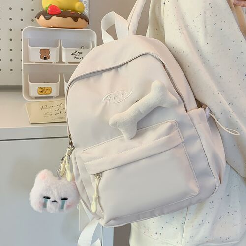 蓝色书包女生小学生超轻出游儿童女孩双肩包初中生女童轻便小背包 - 图3
